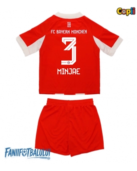 Bayern Munich Kim Min-jae #3 Echipament de Fotbal Replică 2025-26 Copii Acasa (+ Șorturi)
